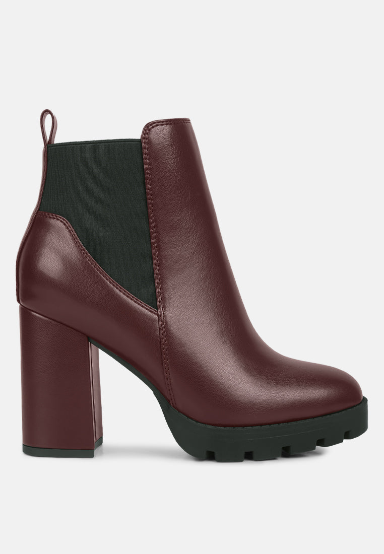 bolt block heeled chelsea boots by ruw#color_burgundy