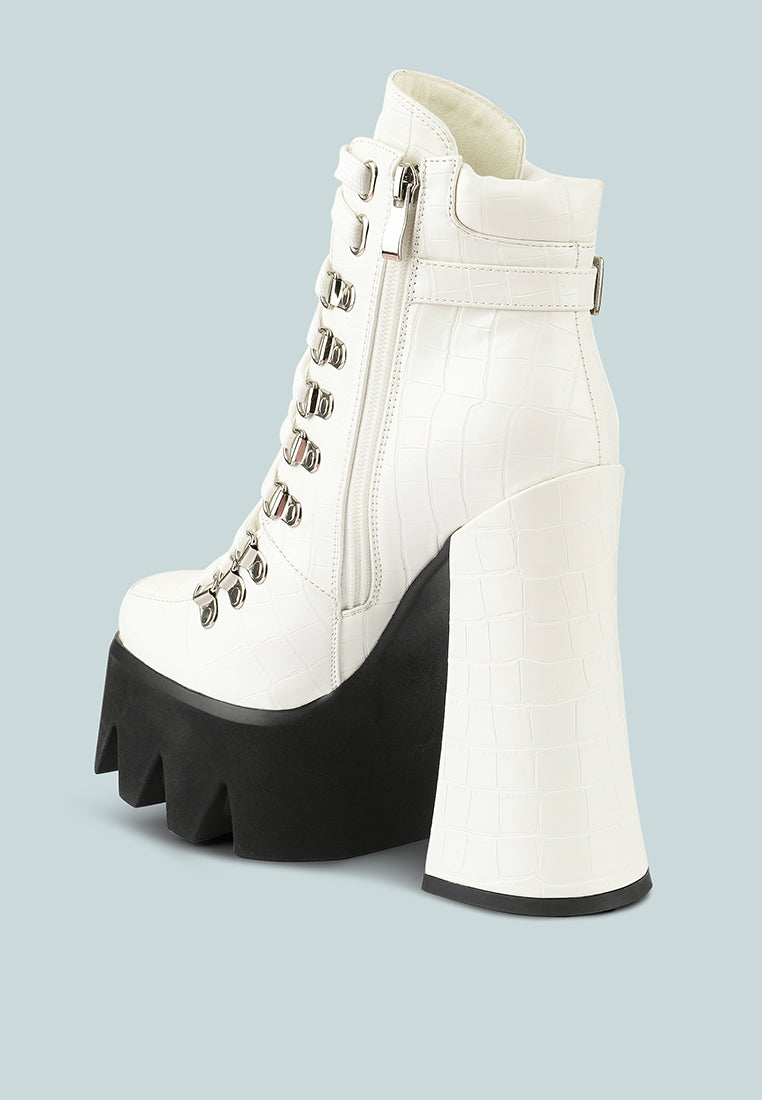 boogie high platform lace up boots by ruw#color_white