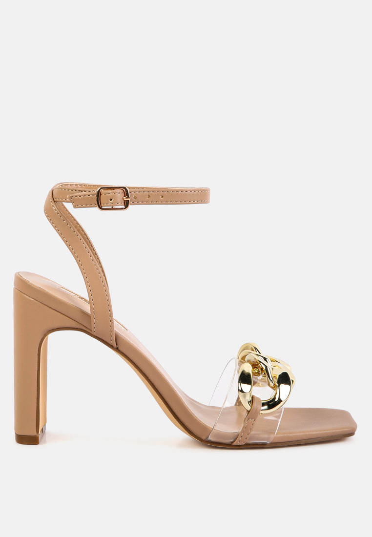 bottom kiss chain strap italian block heel sandals by ruw#color_camel