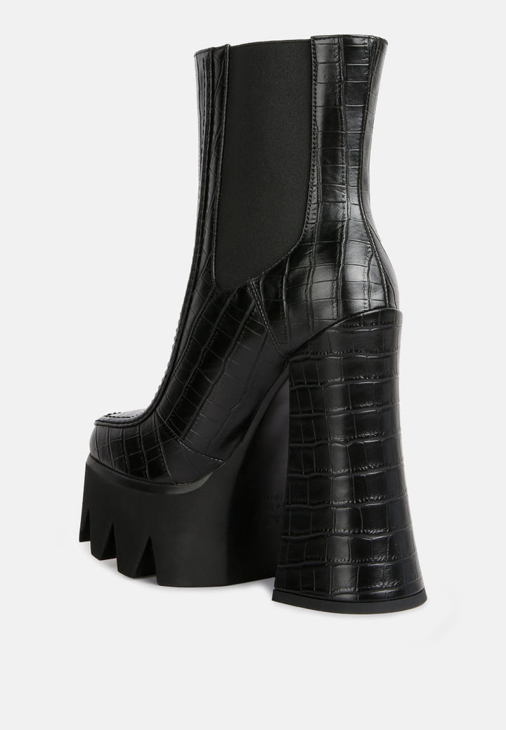 bounty high platform heel chelsea boots by ruw#color_black