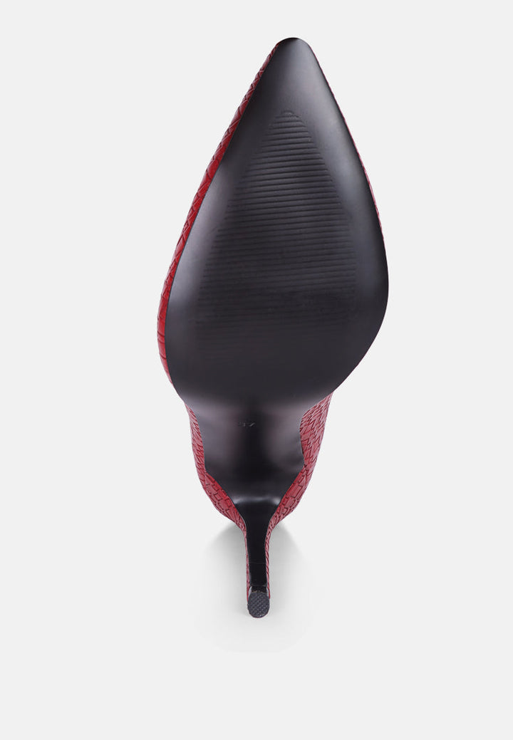 brinkles weave pattern high heel pumps by ruw#color_red