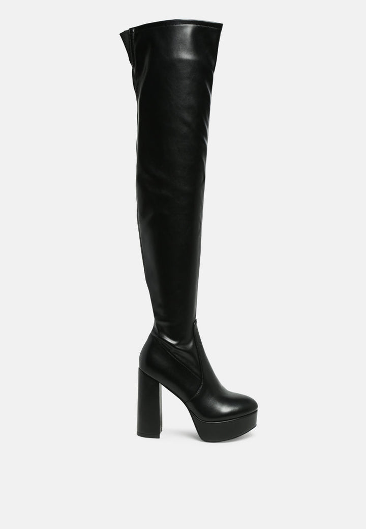 bubble over-the-knee boot by ruw#color_black-pu