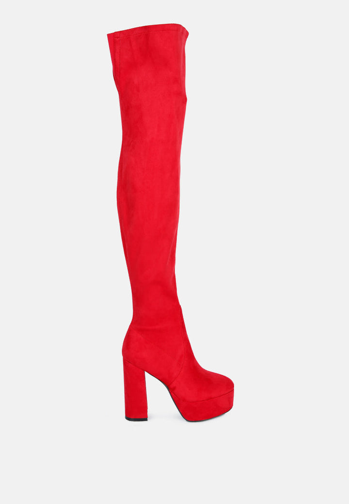 bubble over-the-knee boot by ruw#color_red