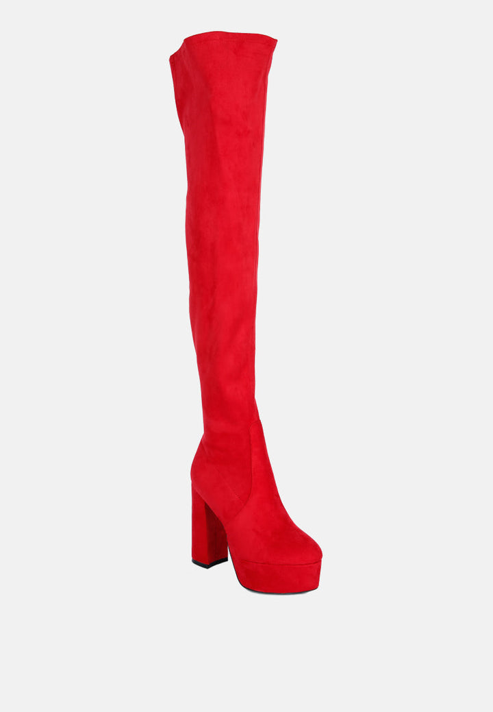 bubble over-the-knee boot by ruw#color_red