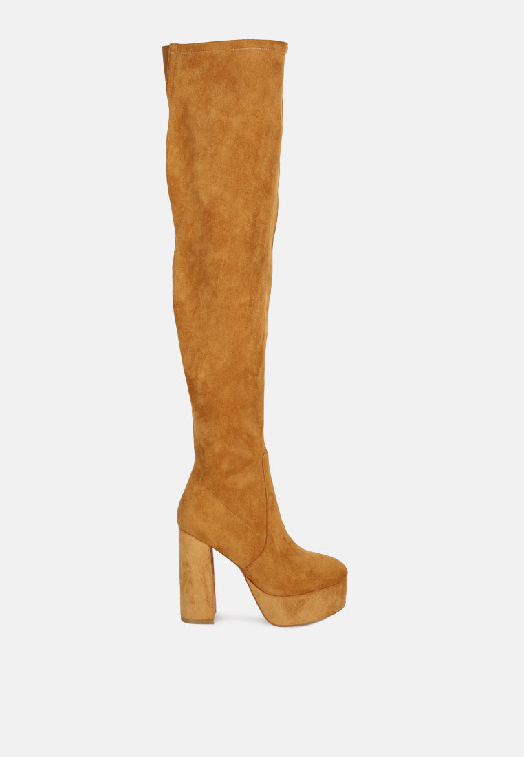 bubble over-the-knee boot by ruw#color_tan