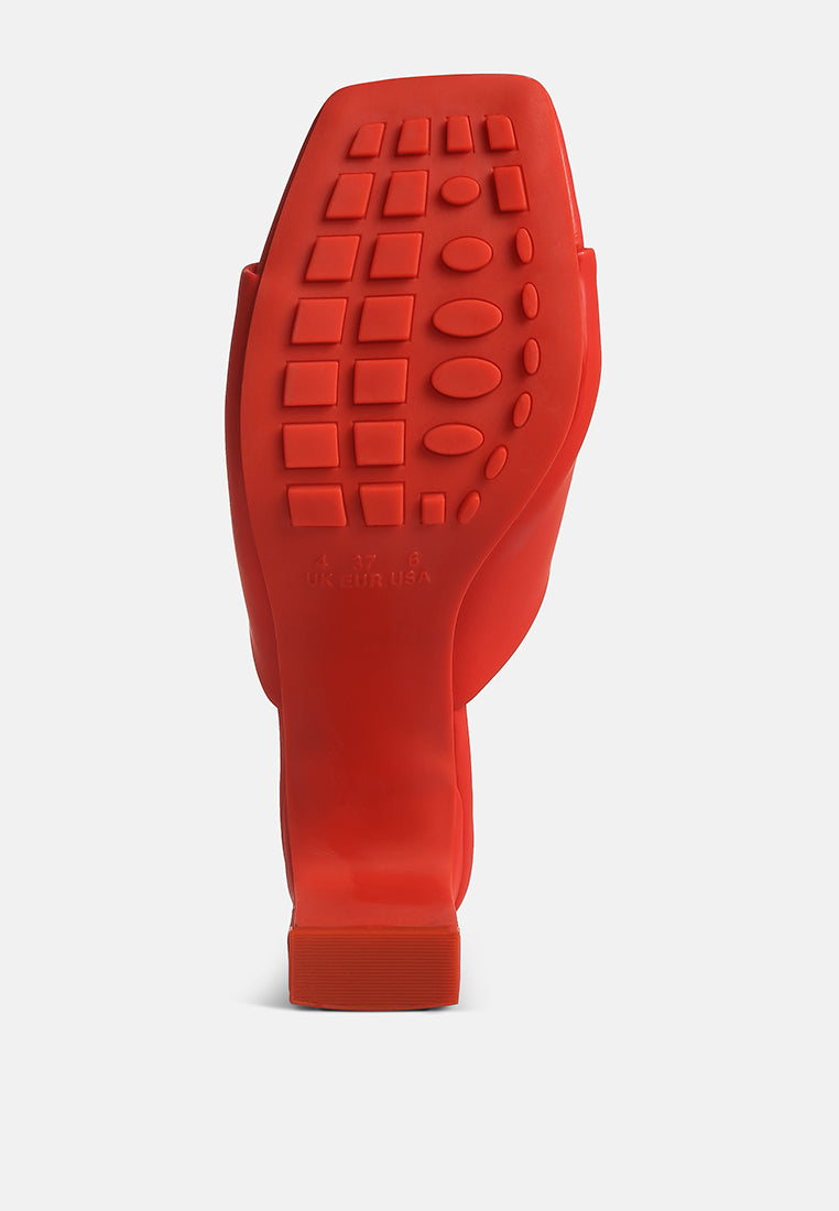 cannes slim block heel sandals by ruw#color_orange