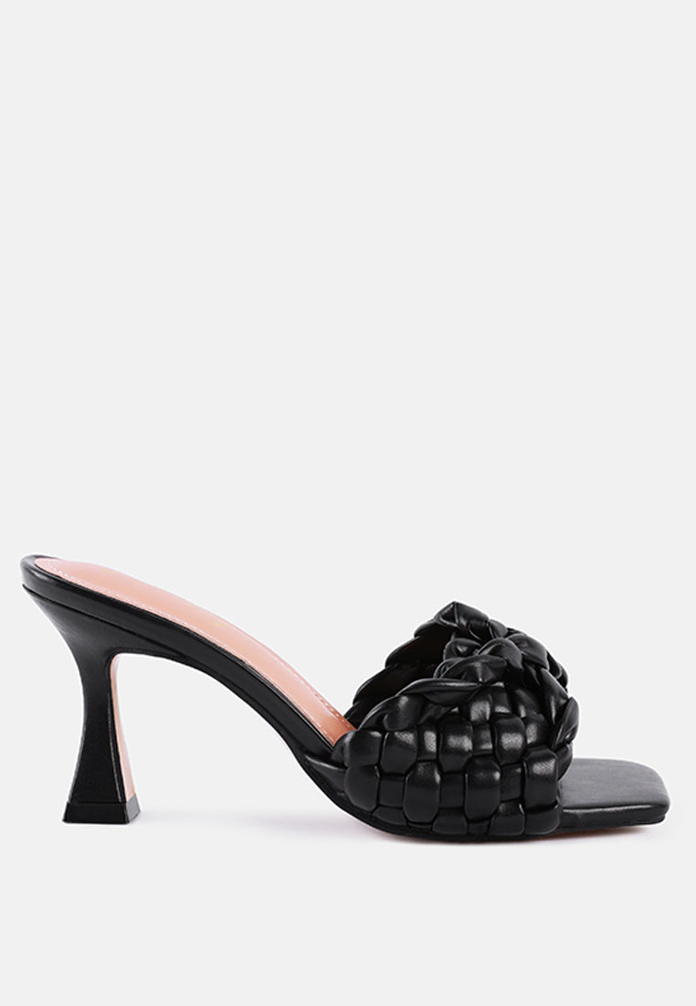 celie woven strap mid heel sandals by ruw#color_black