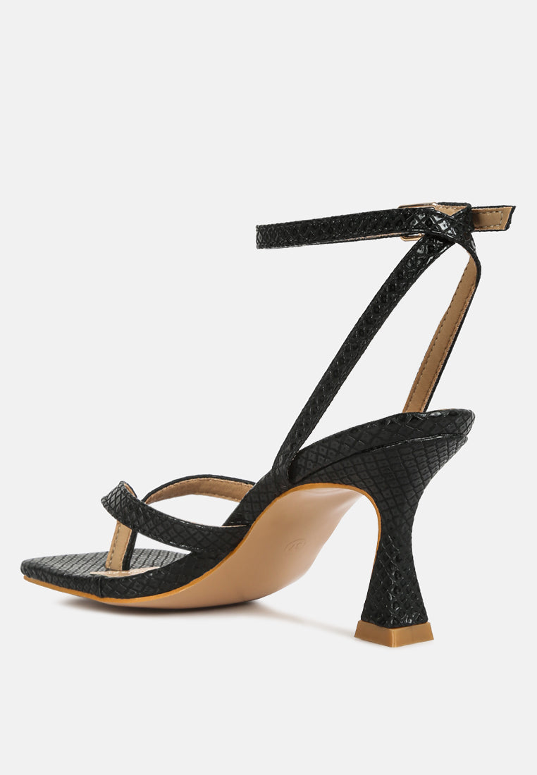 celty ankle strap spool heel sandals by ruw#color_black