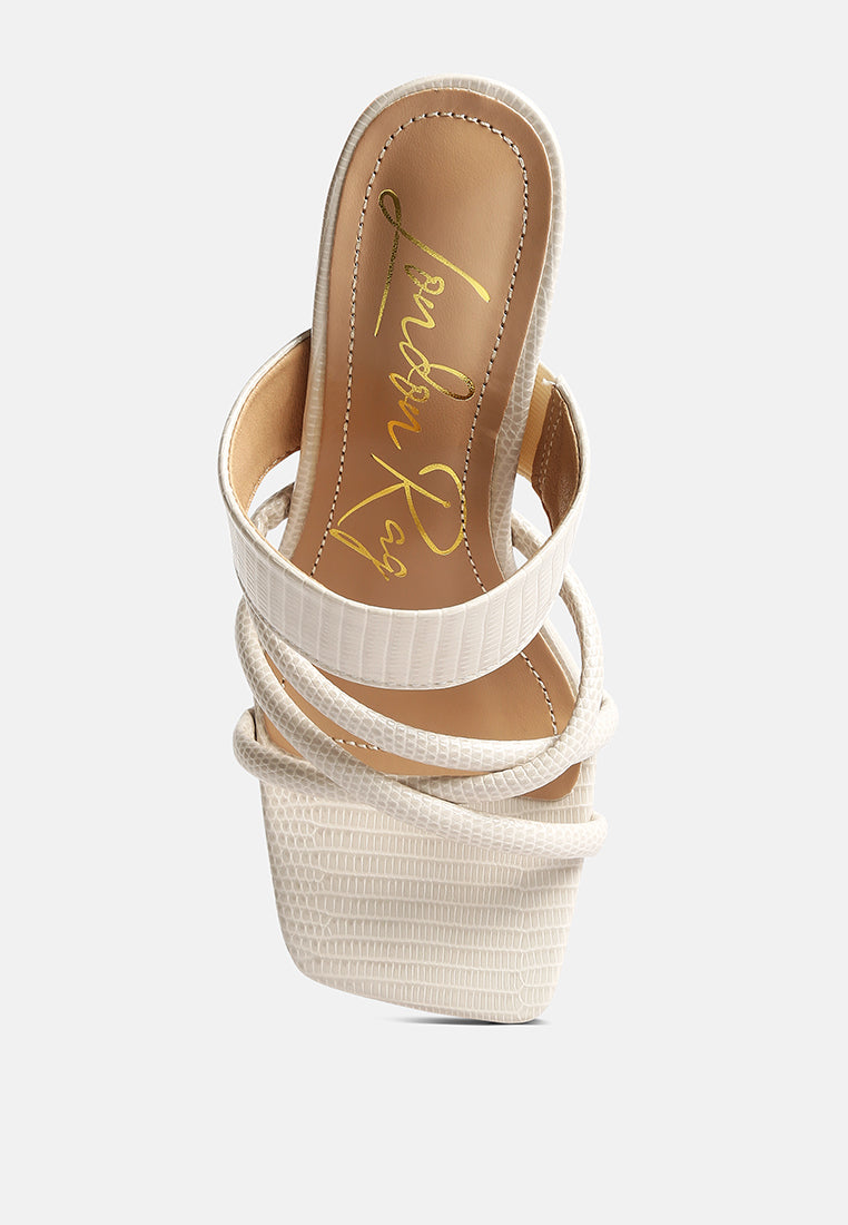 chiri criss cross strap spool heel sandals by ruw#color_beige