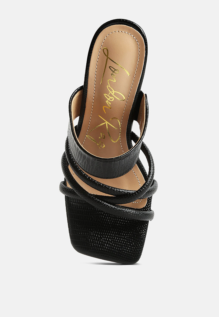 chiri criss cross strap spool heel sandals by ruw#color_black