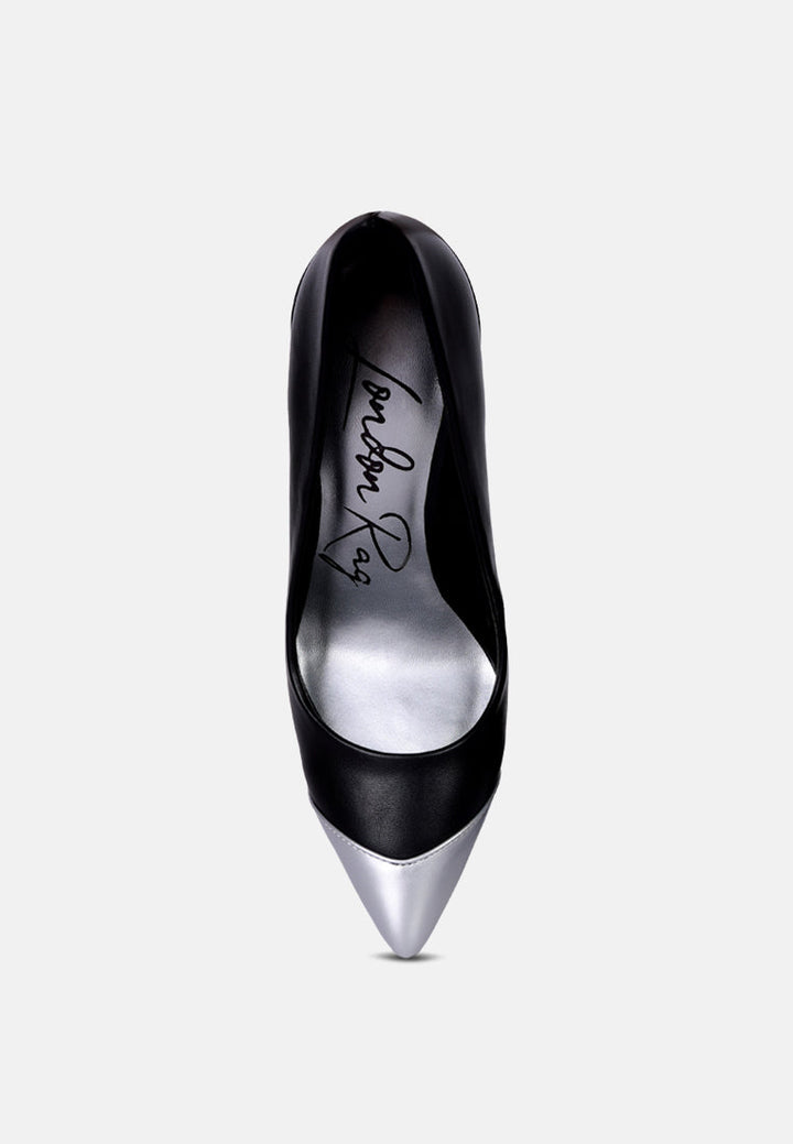 cidra silver dip stiletto heels by ruw#color_black