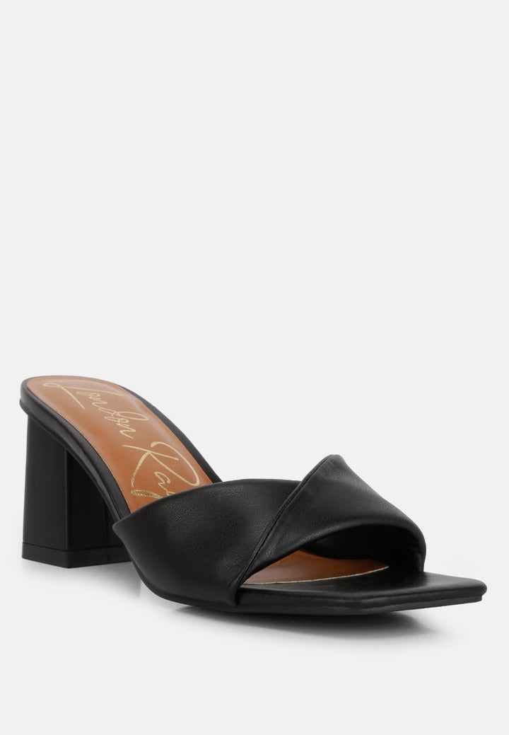 cityscape block heel slip-on sandals by ruw#color_black
