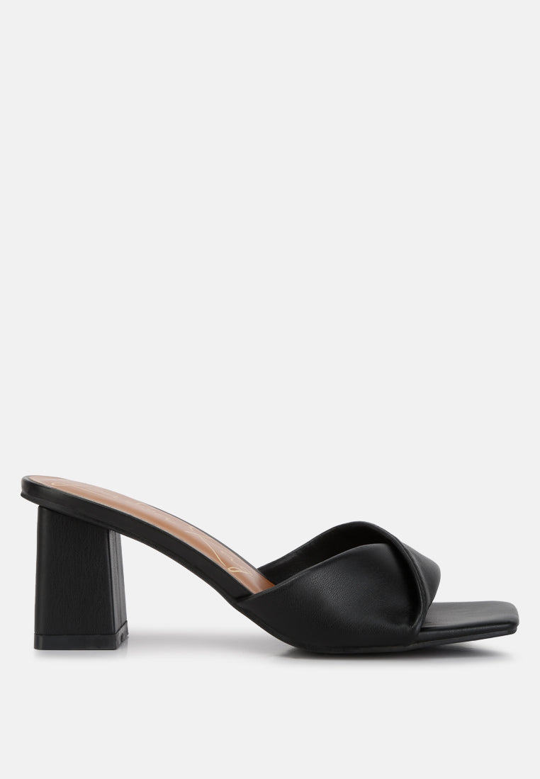cityscape block heel slip-on sandals by ruw#color_black