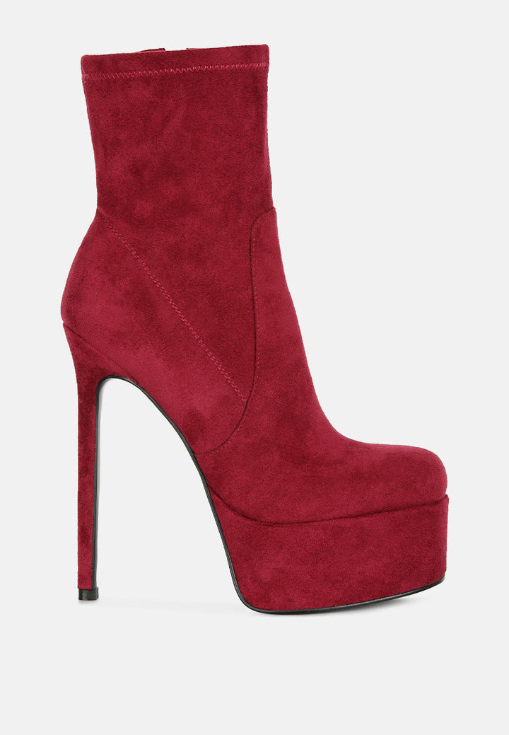 clubbing high heele platform ankle boots by ruw#color_burgundy