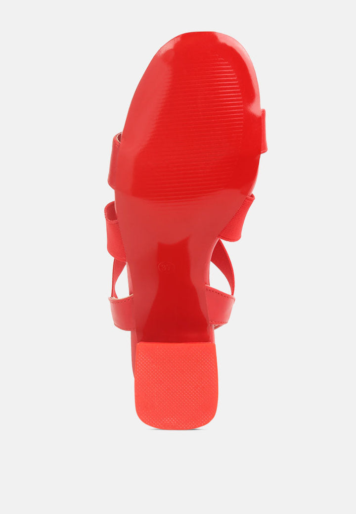 comfortable straps block heel sandals by ruw#color_red