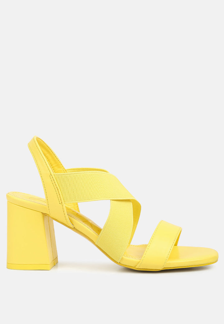 comfortable straps block heel sandals by ruw#color_yellow
