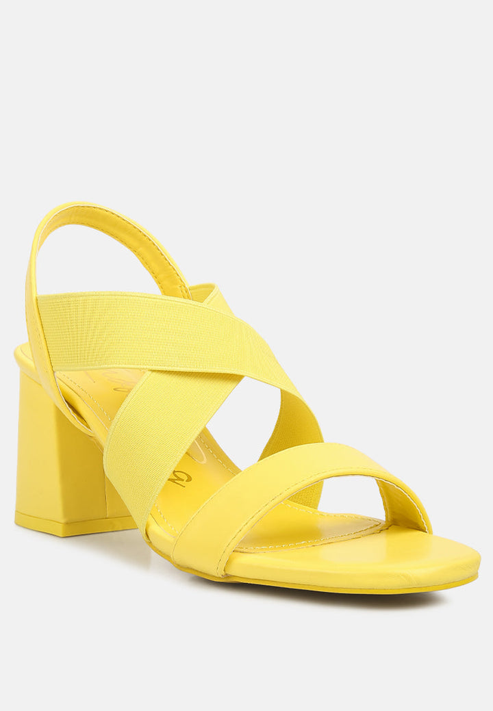 comfortable straps block heel sandals by ruw#color_yellow