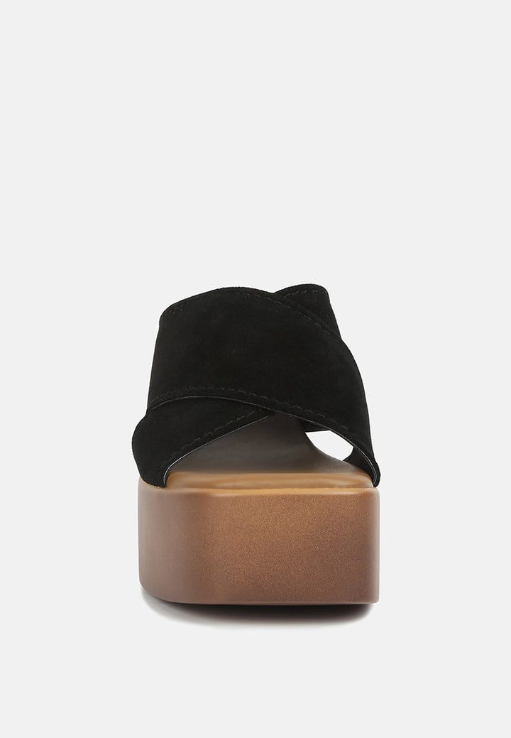 matrix criss cross strap block heel sandals by ruw#color_black