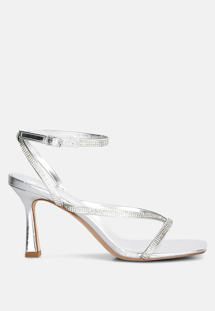 crush it diamante mid heel sandal by ruw#color_silver