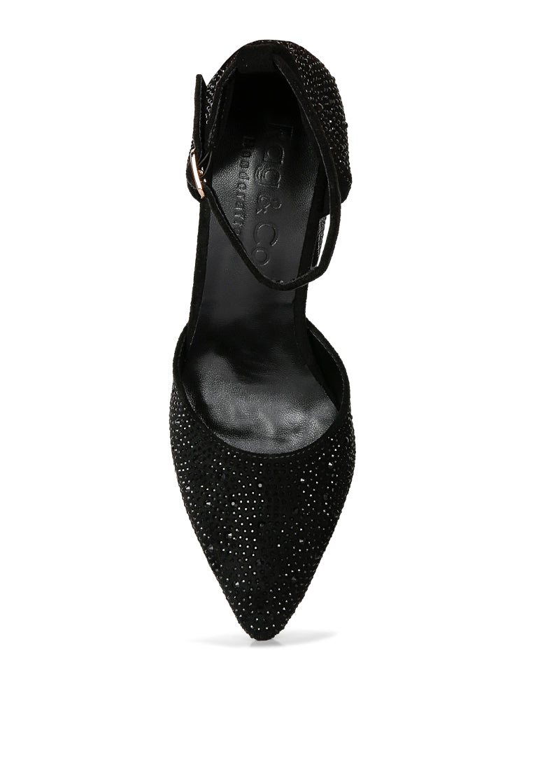 culver microfiber diamante block heeled sandal by ruw#color_black