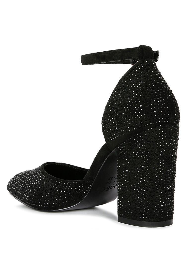 culver microfiber diamante block heeled sandal#color_black
