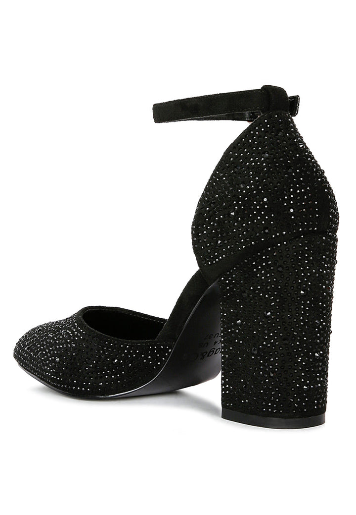 culver microfiber diamante block heeled sandal by ruw#color_black