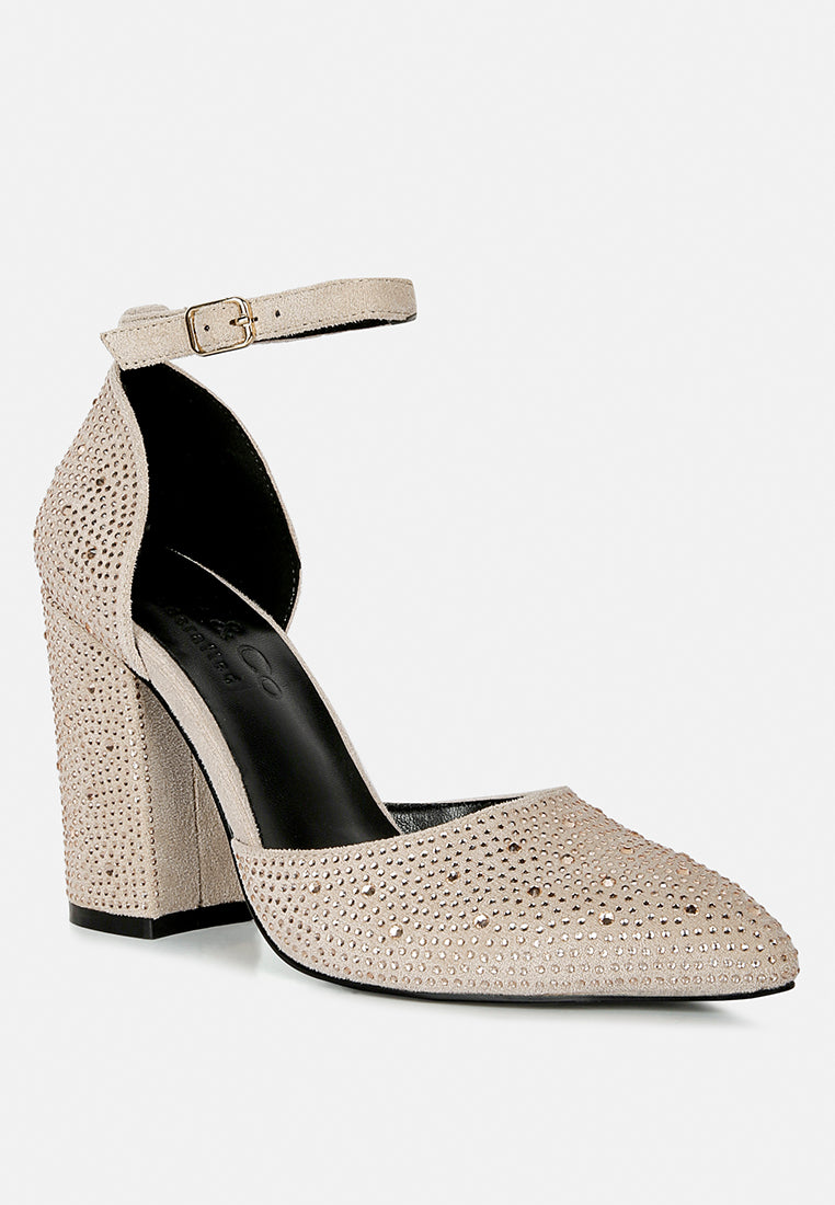 culver microfiber diamante block heeled sandal#Color_Beige