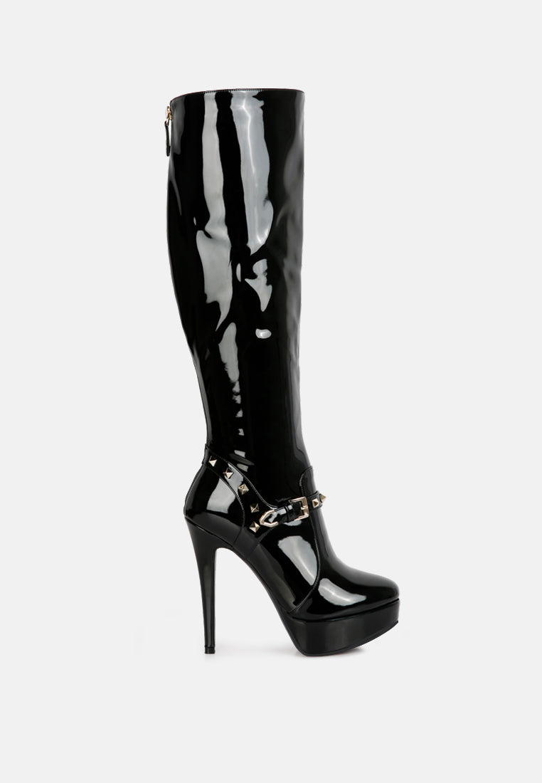 daphne stiletto heeled mid calf boots by ruw#color_black