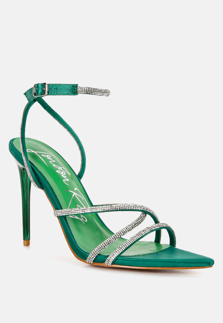 dare me rhinestone embellished stiletto sandals by ruw#color_green