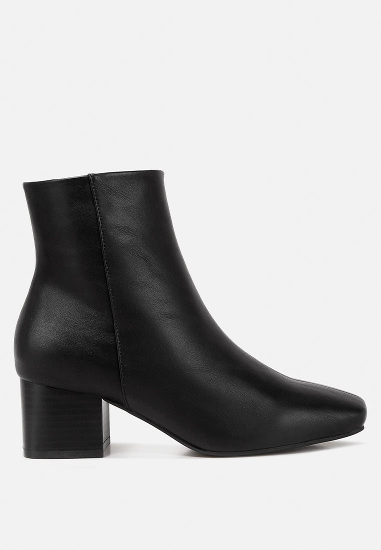 davia leather square toe ankle boots by ruw#color_black