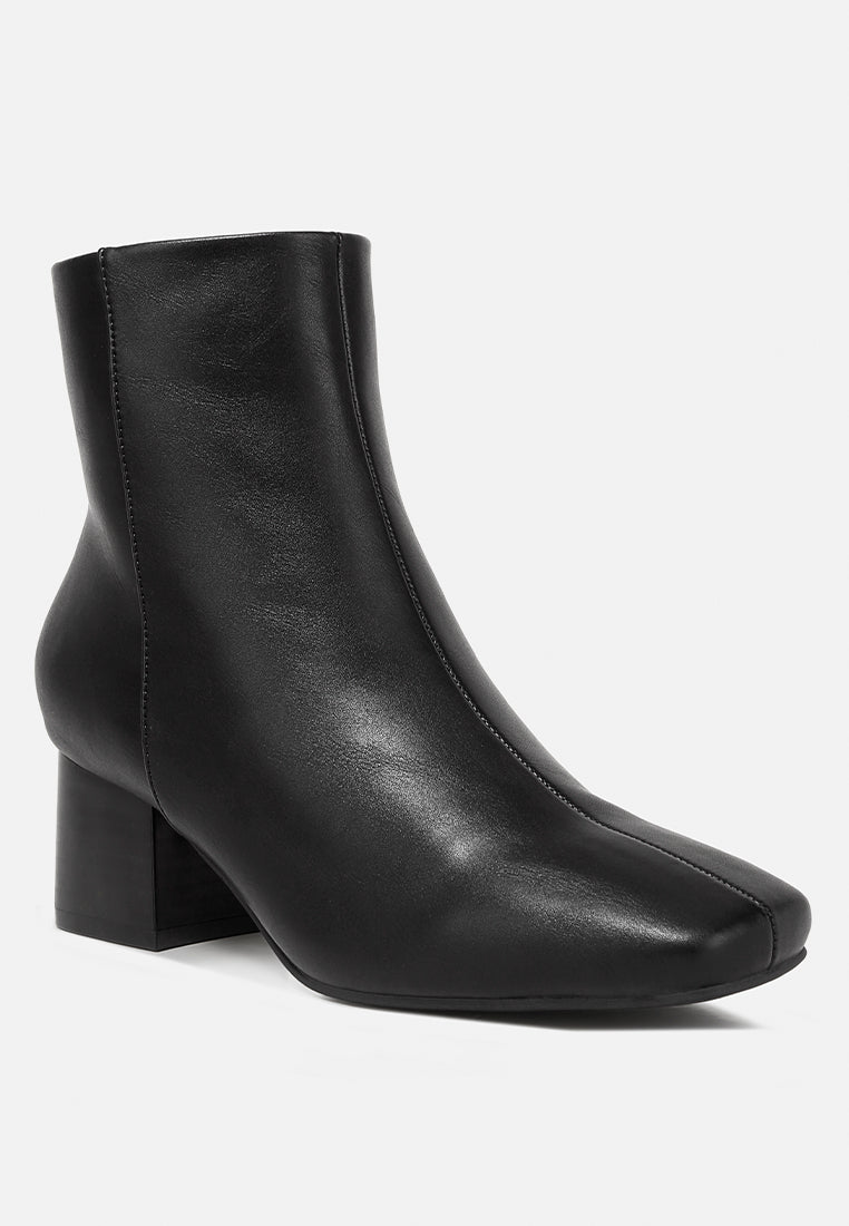 davia leather square toe ankle boots by ruw#color_black