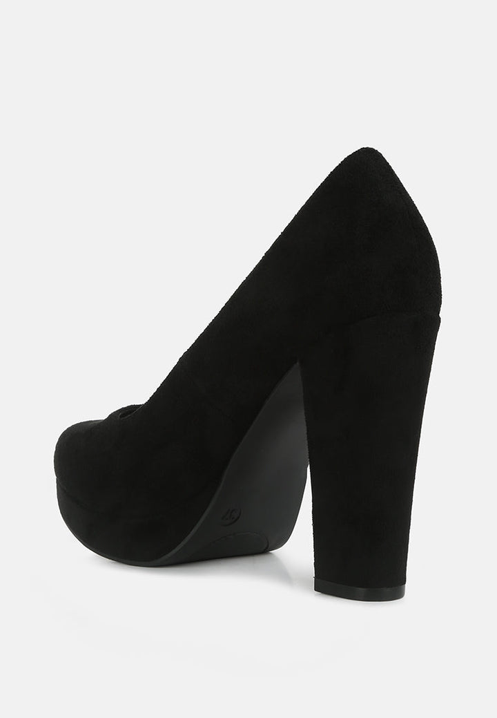 delia seude block heel pumps by ruw#color_black
