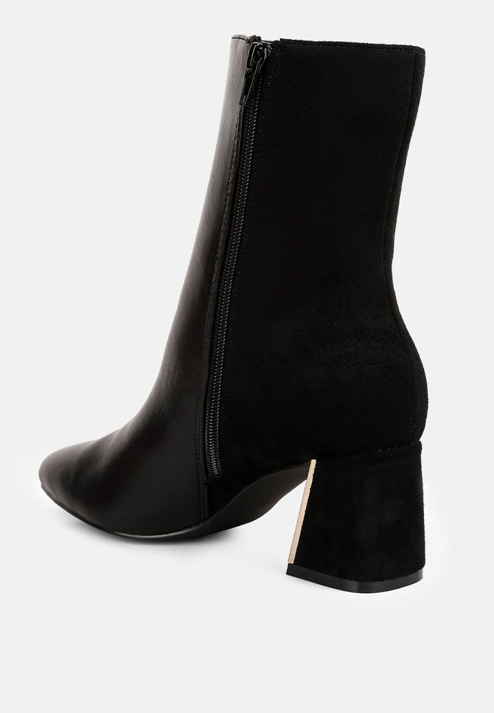 desire suede back panel high ankle boots by ruw#color_black