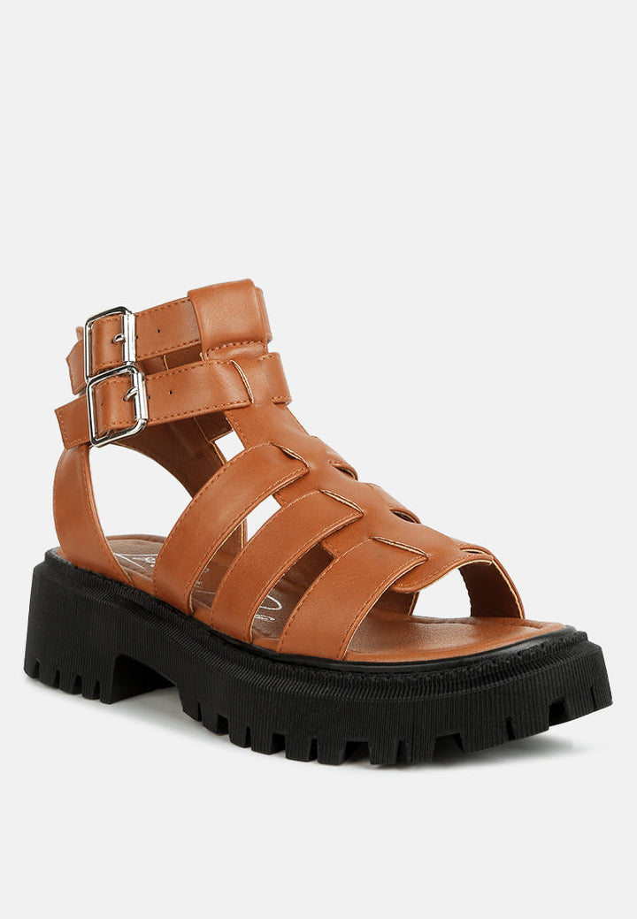 dewey chunky gladiator sandals by ruw#color_tan