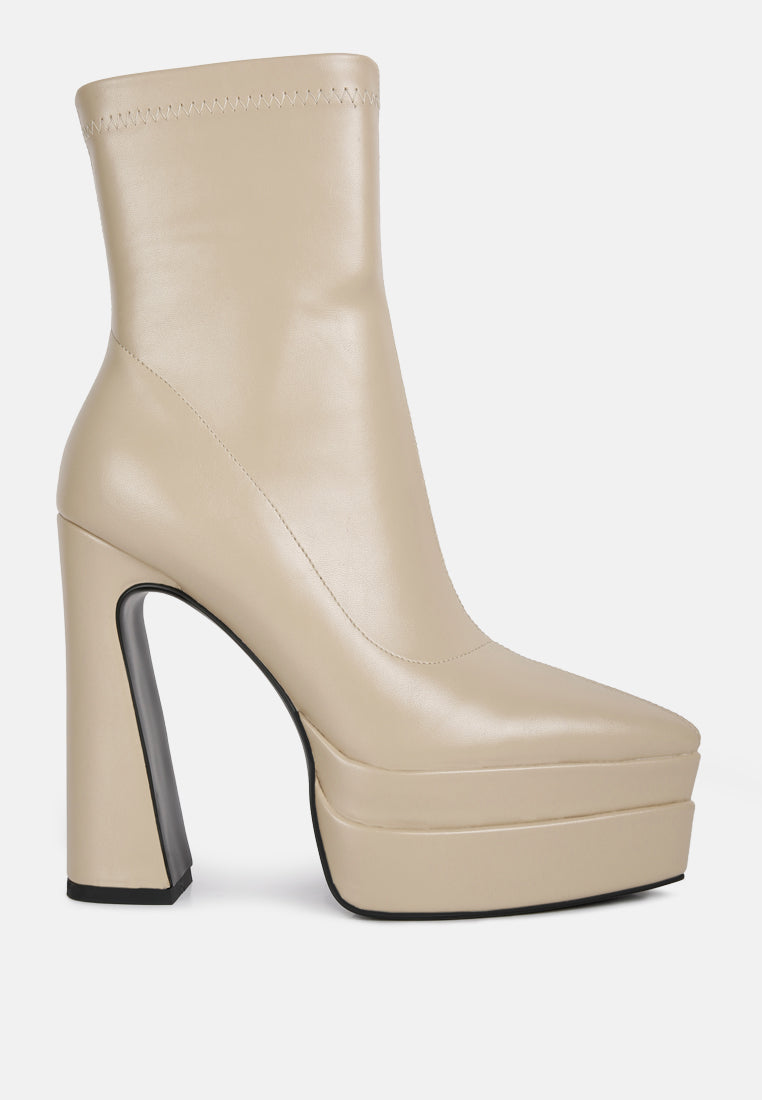 dextra high platform ankle boots by ruw#color_beige