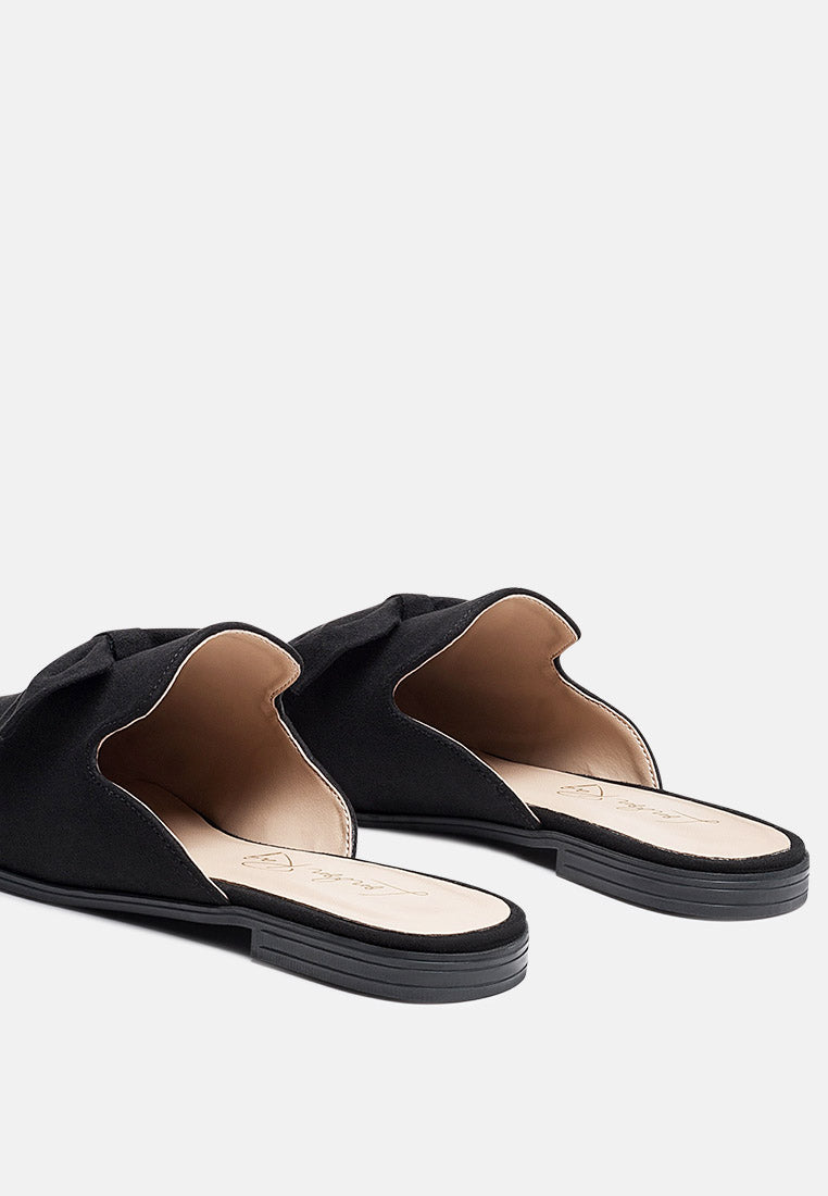 dobos casual walking bow mules by ruw#color_black