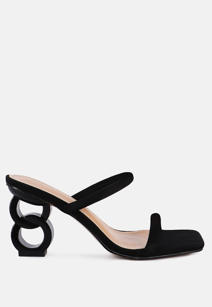 downtown double strap fantasy heel sandals by ruw#color_black