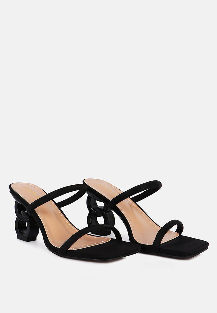 downtown double strap fantasy heel sandals by ruw#color_black