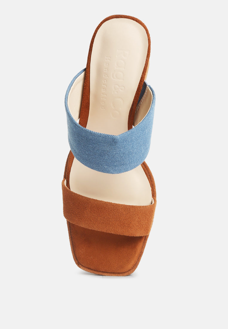 eddlia slip on platform sandals by ruw#color_tan-denim