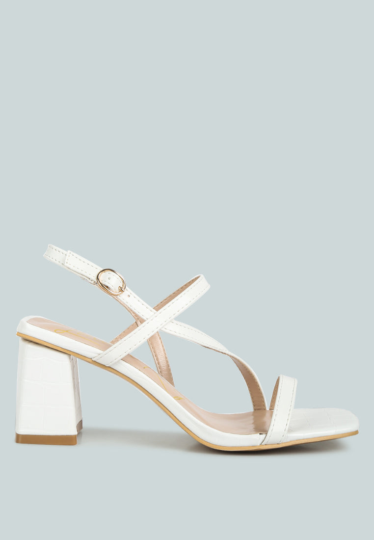 effieo croc texture block heel sandals by ruw#color_off-white