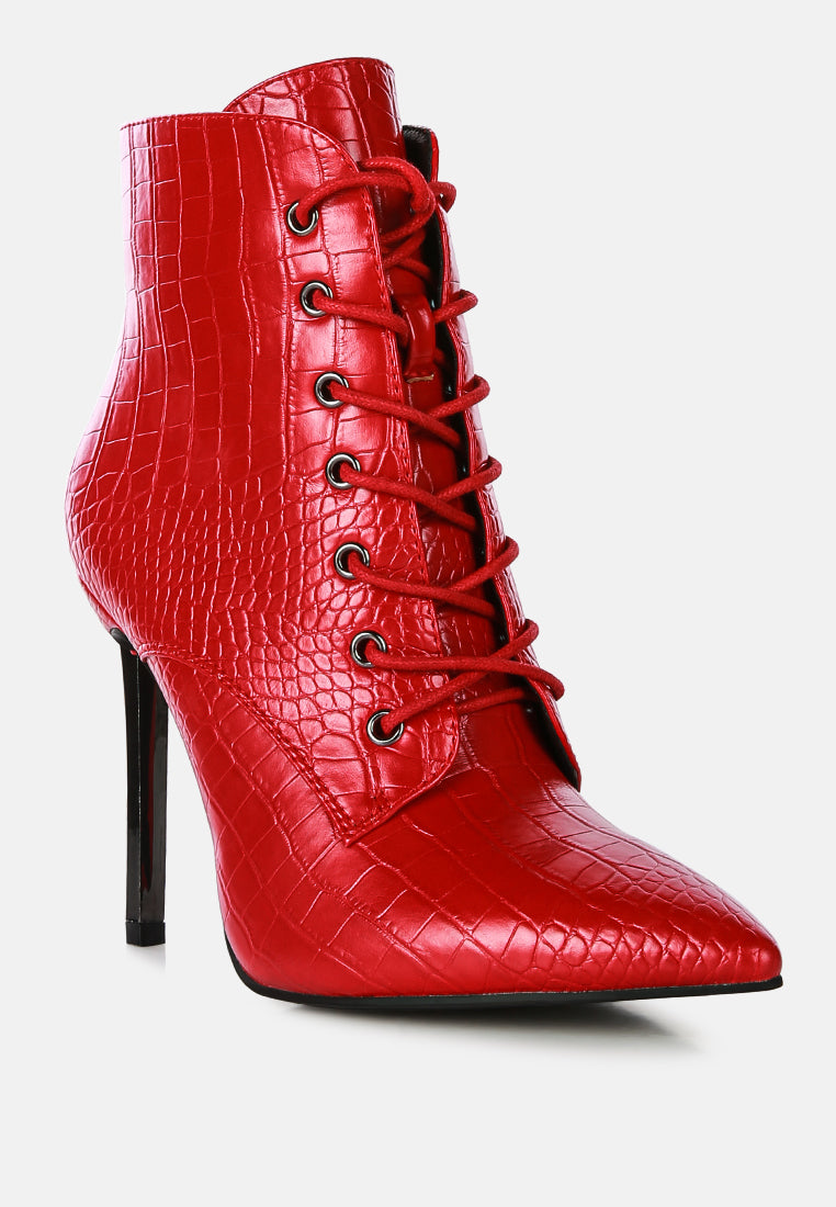 escala croc lace-up stiletto boots by ruw#color_red