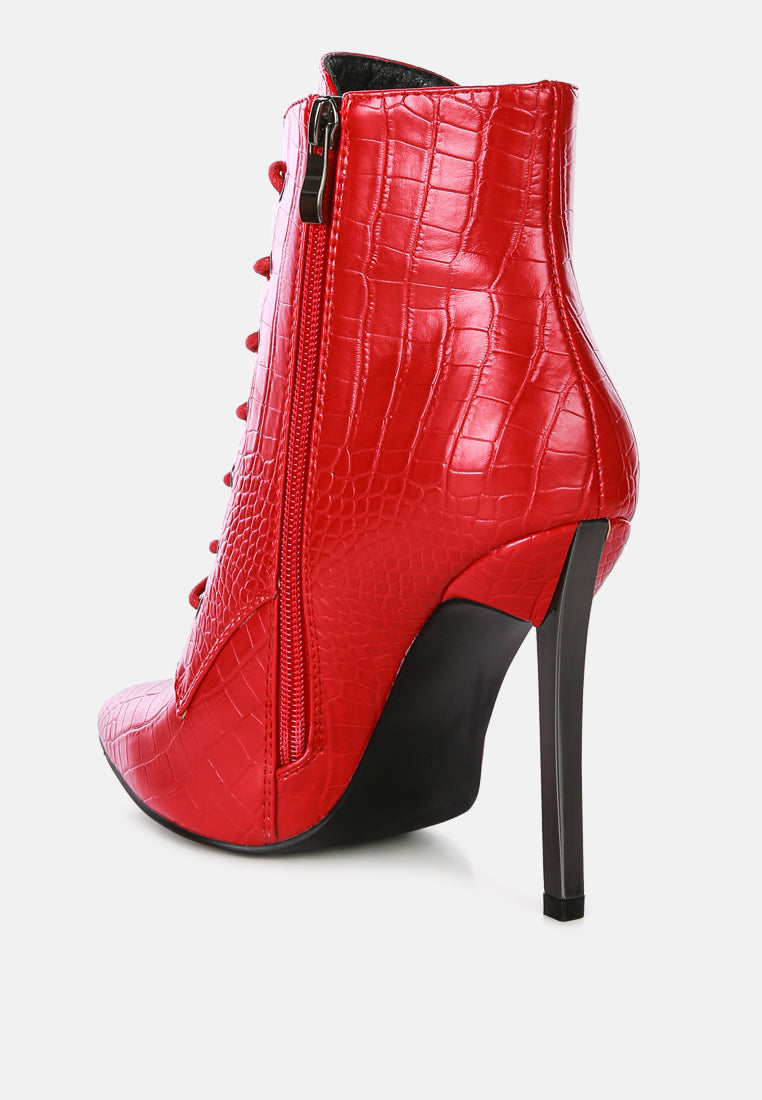 escala croc lace-up stiletto boots by ruw#color_red