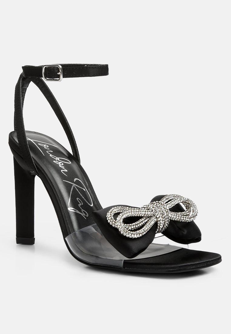 etherium bow with heeled sandals by ruw#color_black
