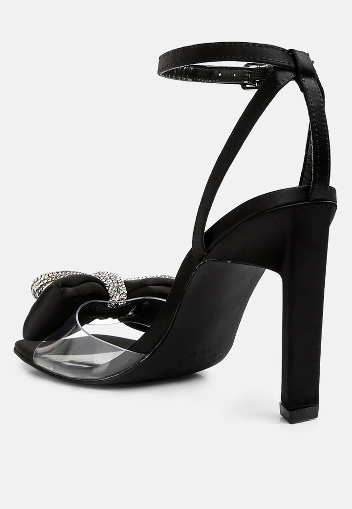 etherium bow with heeled sandals by ruw#color_black