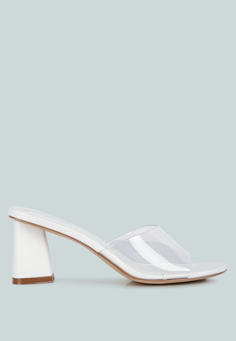 eugnie clear straps block heel sandals by ruw#color_white