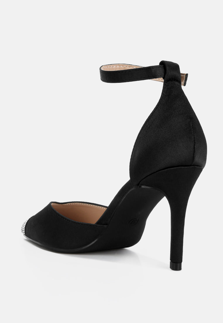 everalda toe cap embellished sandals by ruw#color_black