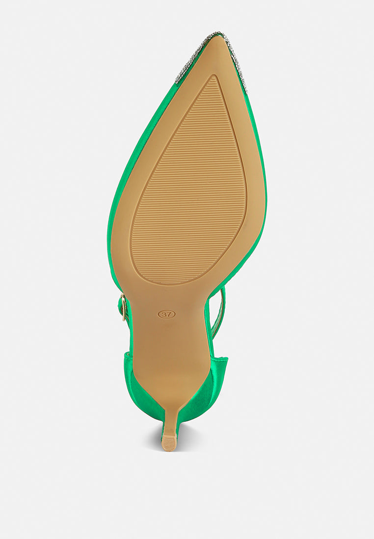 everalda toe cap embellished sandals by ruw#color_green