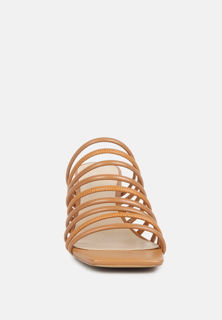 fairleigh strappy slip on sandals by ruw#color_tan