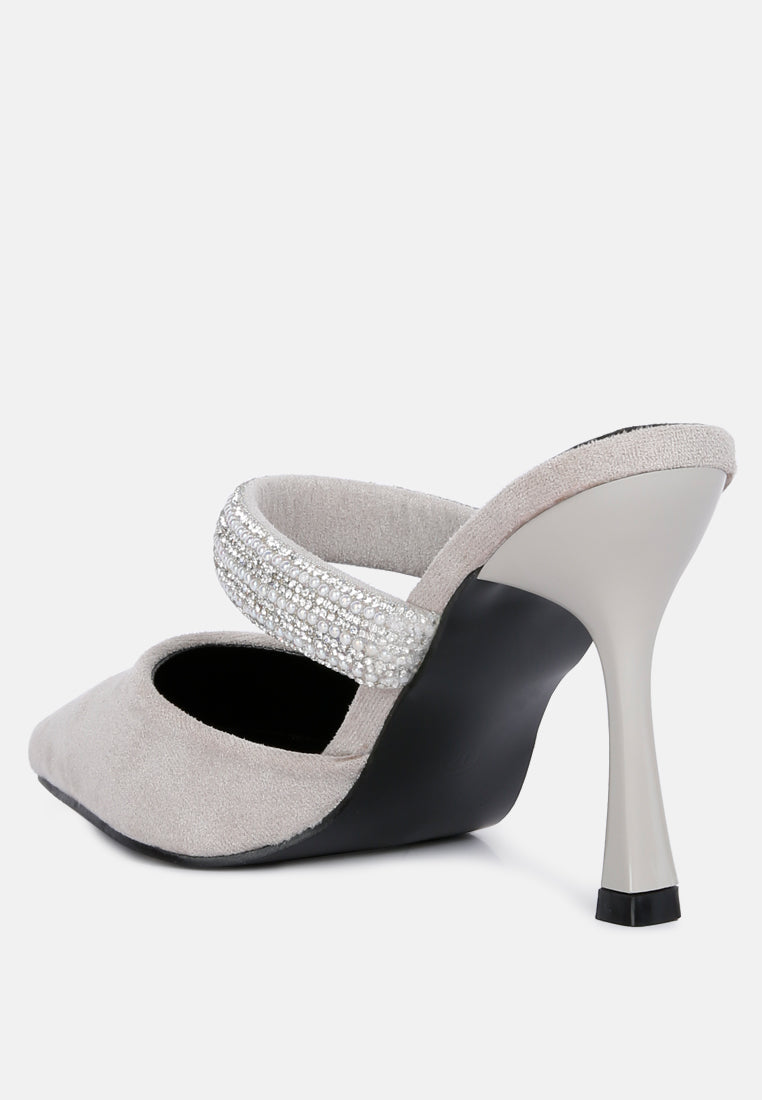 fauci diamante strap heeled mules by ruw#color_grey