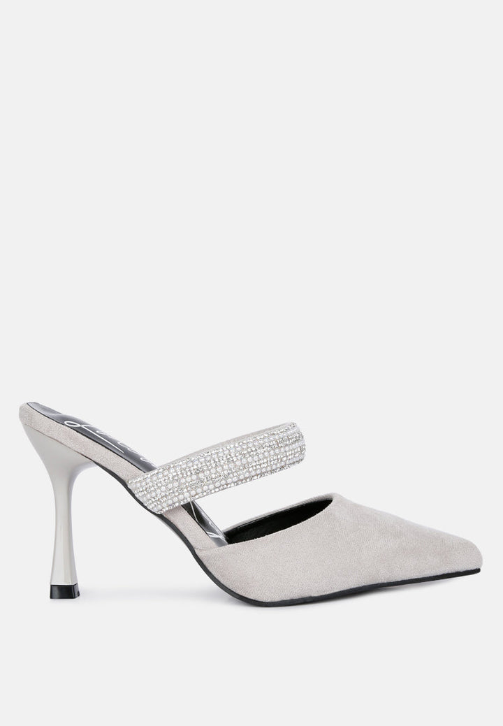 fauci diamante strap heeled mules by ruw#color_grey
